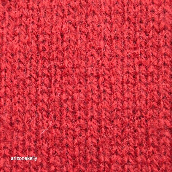 Cashmere Knit Scarf Rust Brick Portolano *FLAW* - Picture 6 of 6